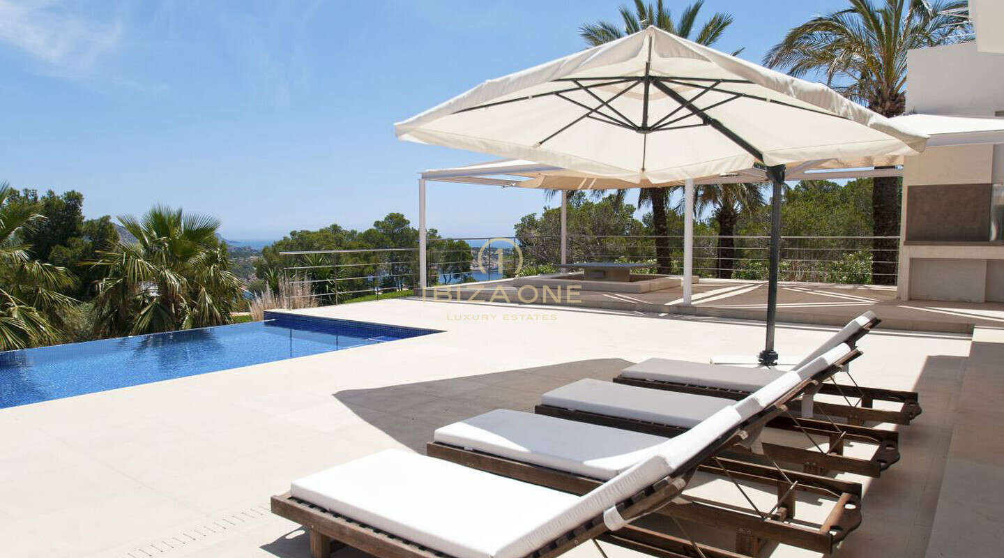 Villa de lujo muy moderna de 6 dormitorios en Ibiza con vistas al mar en Es Cubells / Vista Alegre en venta, Ibiza - Villa de lujo muy moderna de 6 dormitorios en Ibiza con vistas al mar en Es Cubells / Vista Alegre en alquiler, Ibiza