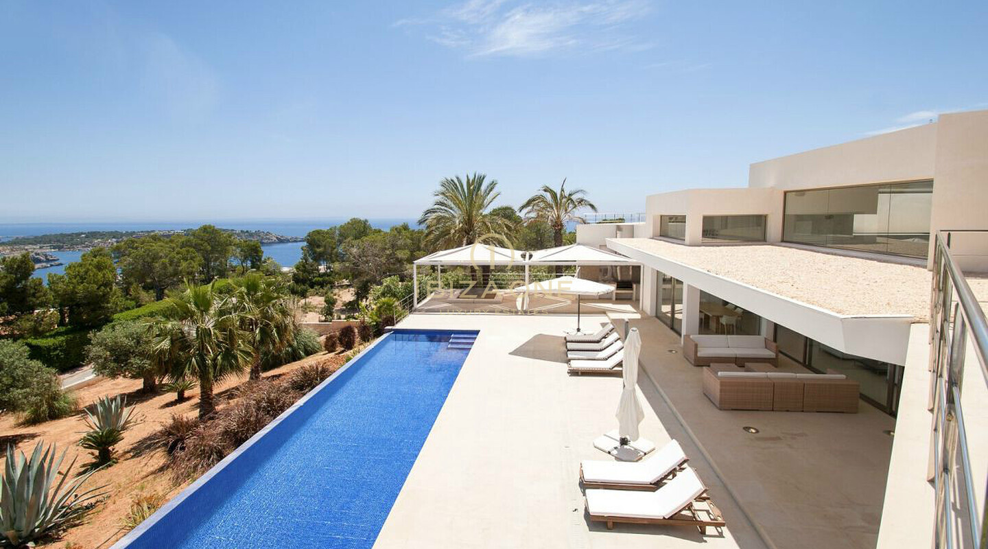 Sehr moderne 6 Schlafzimmer Luxusvilla auf Ibiza mit Meerblick in Es Cubells / Vista Alegre zu verkaufen, Ibiza - Sehr moderne 6 Schlafzimmer Luxusvilla auf Ibiza mit Meerblick in Es Cubells / Vista Alegre zu vermieten, Ibiza