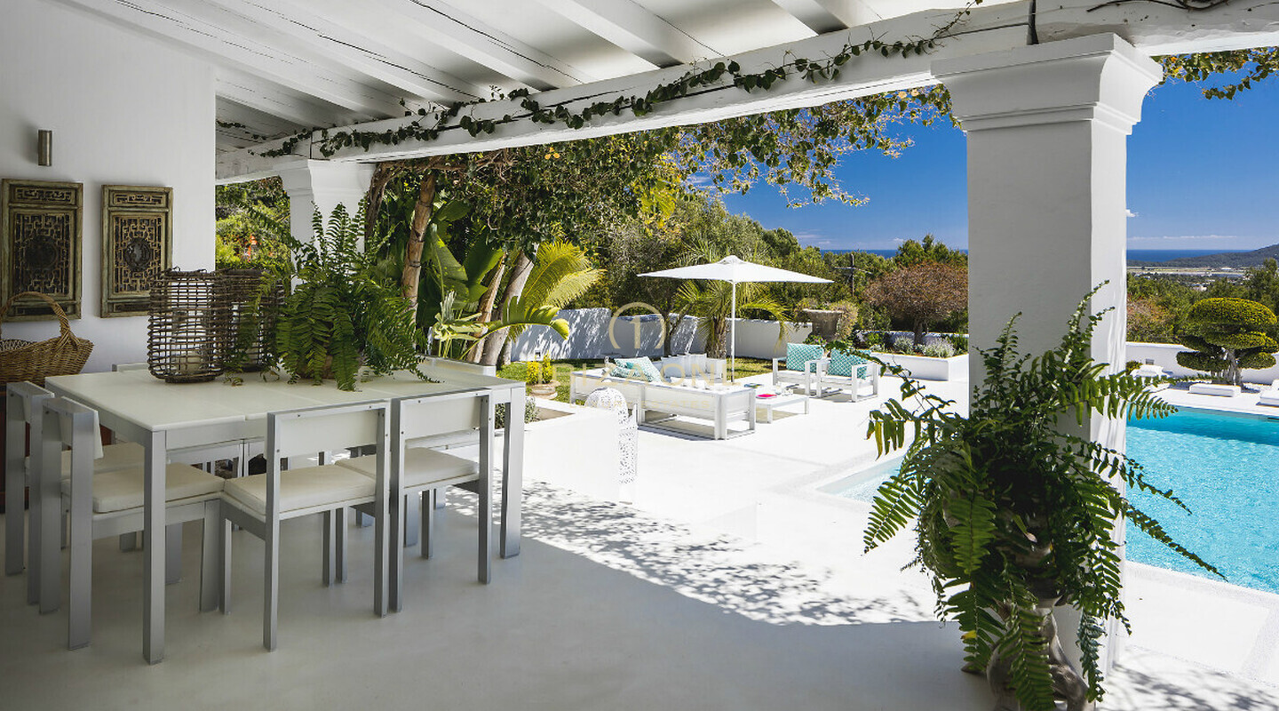 Fantastica villa di lusso a Ibiza con guest house e vista mare a Formentera in affitto, Ibiza
