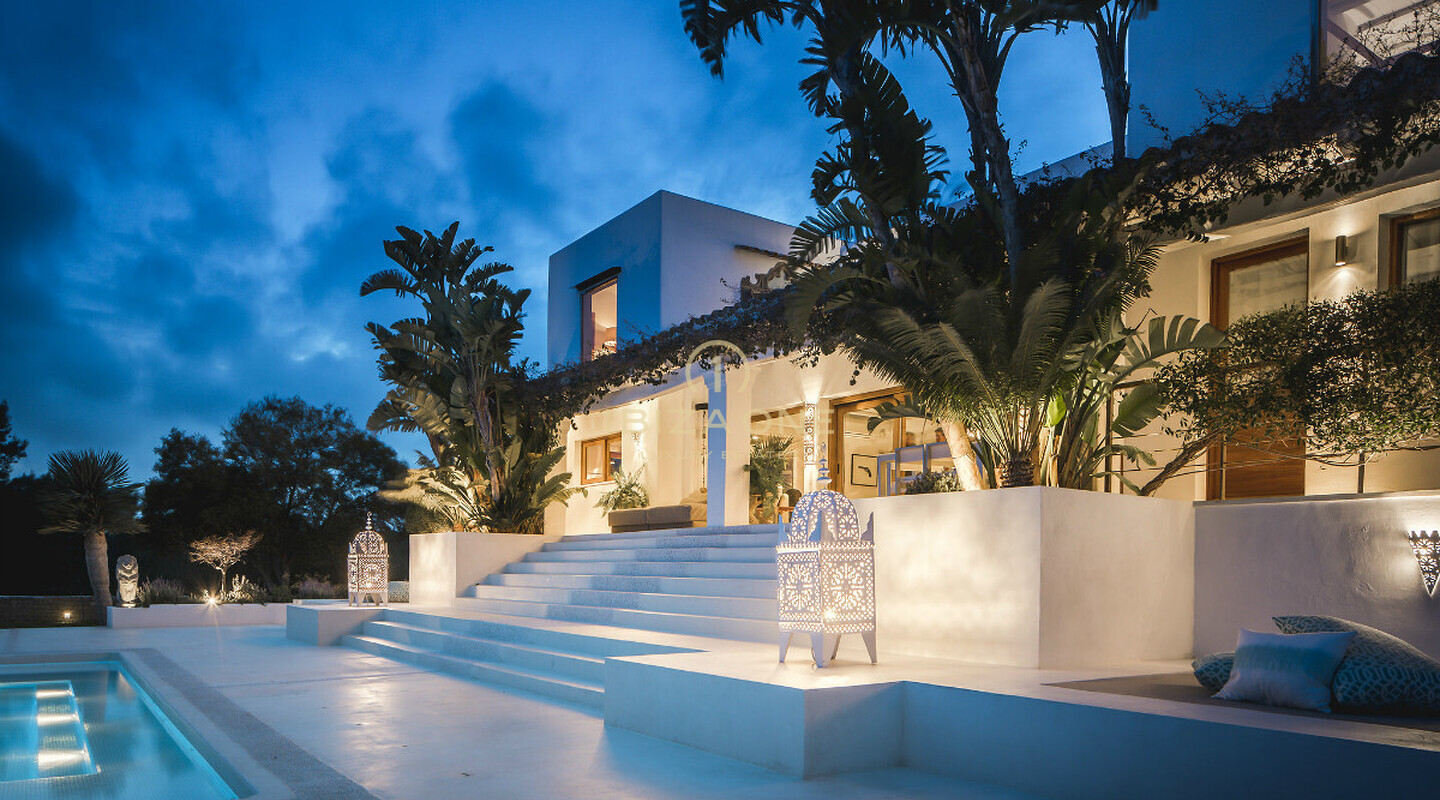 Fantastica villa di lusso a Ibiza con guest house e vista mare a Formentera in affitto, Ibiza