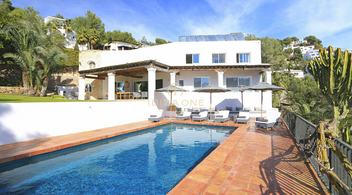 Blakstad Luxury Finca in Ibiza / Can Furnet overlooking Ibiza Town and the sea for rent, Ibiza