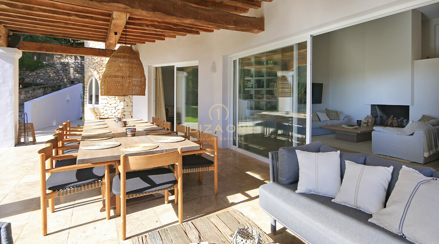 Blakstad Luxusfinca auf Ibiza / Can Furnet mit Blick auf Ibiza-Stadt und das Meer zu vermieten, Ibiza