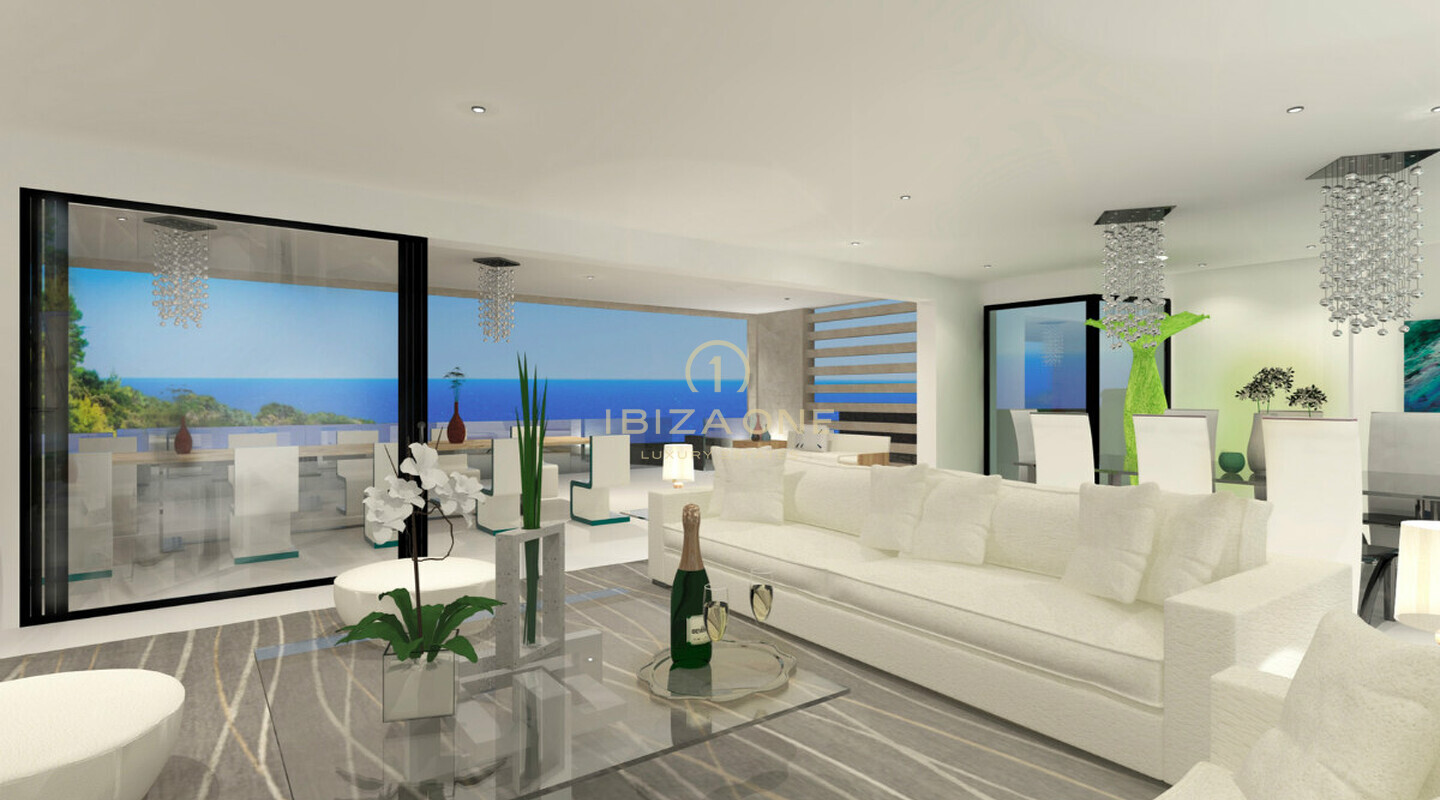 Luxusvilla auf Ibiza in der Nähe von Cap Martinet als Projekt zu verkaufen, Ibiza - Luxusvilla auf Ibiza in der Nähe von Cap Martinet als Projekt zu vermieten, Ibiza
