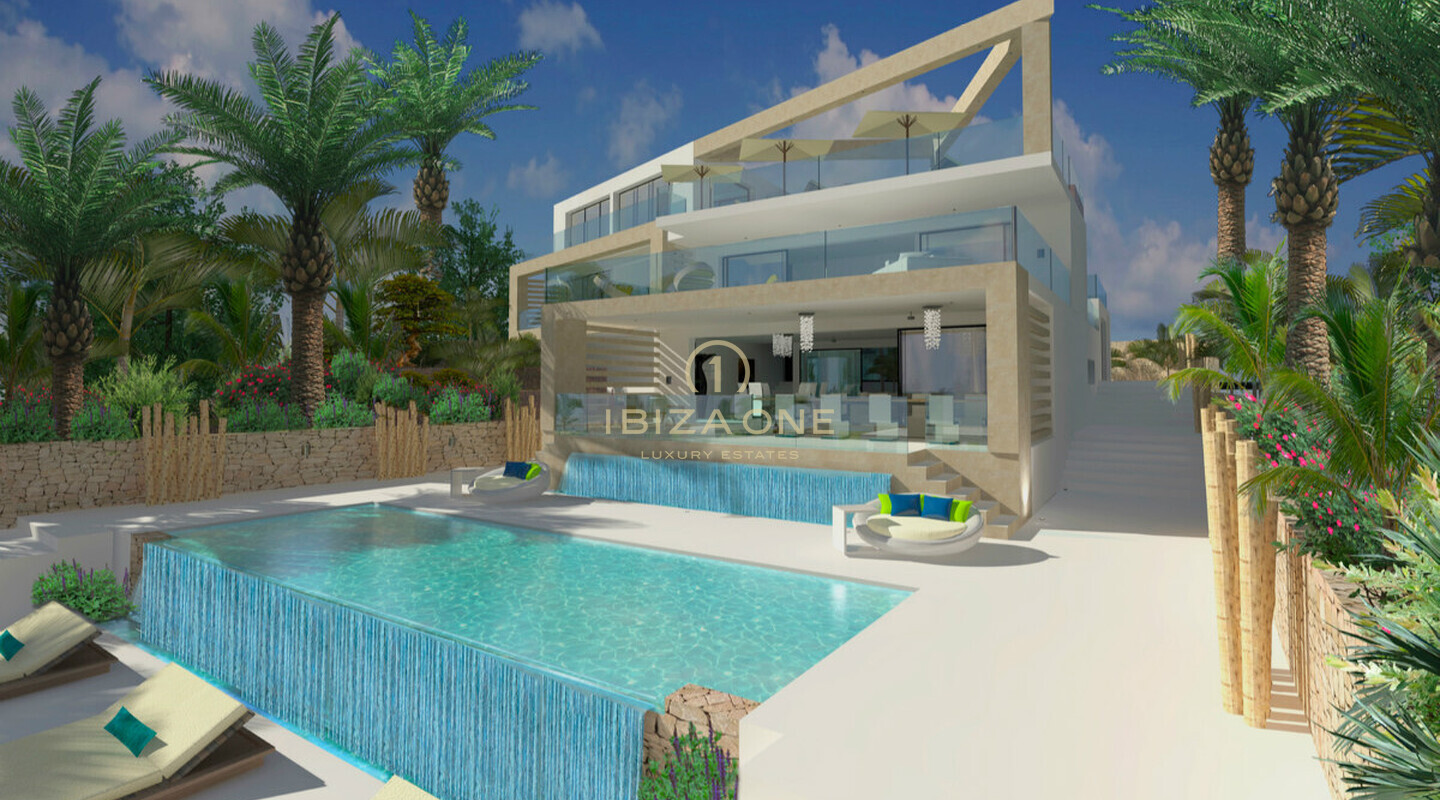Luxury villa in Ibiza near Cap Martinet as a project for sale , Ibiza - Luxury villa in Ibiza near Cap Martinet as a project for rent, Ibiza