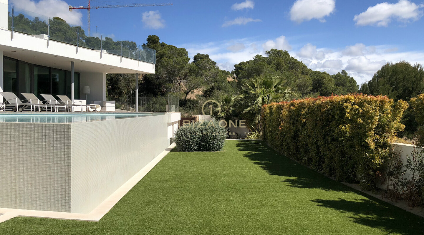 Moderne luxe villa in Vista Alegre / Es Cubells met uitzicht op zee tot Formentera te huur, Ibiza