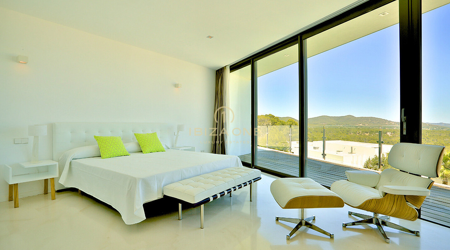 Moderne luxe villa in Vista Alegre / Es Cubells met uitzicht op zee tot Formentera te huur, Ibiza