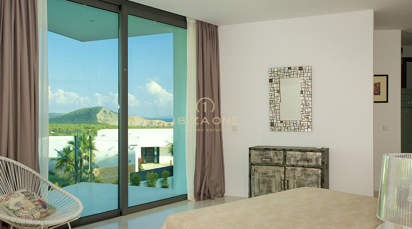 Moderne luxe villa in Vista Alegre / Es Cubells met uitzicht op zee tot Formentera te huur, Ibiza