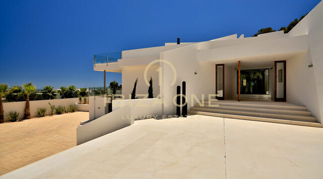 Moderne luxe villa in Vista Alegre / Es Cubells met uitzicht op zee tot Formentera te huur, Ibiza