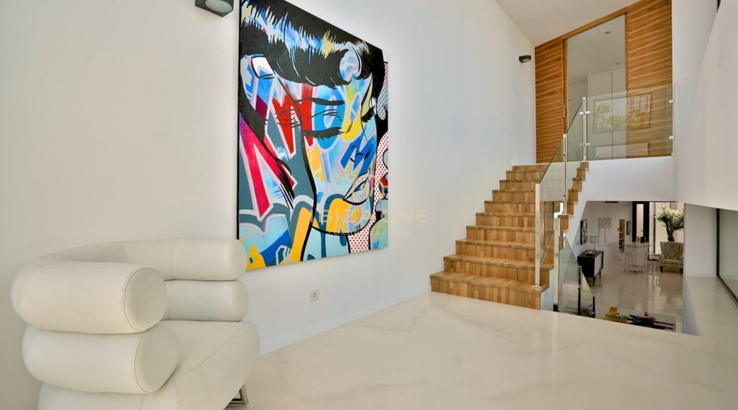 Moderne luxe villa in Vista Alegre / Es Cubells met uitzicht op zee tot Formentera te huur, Ibiza