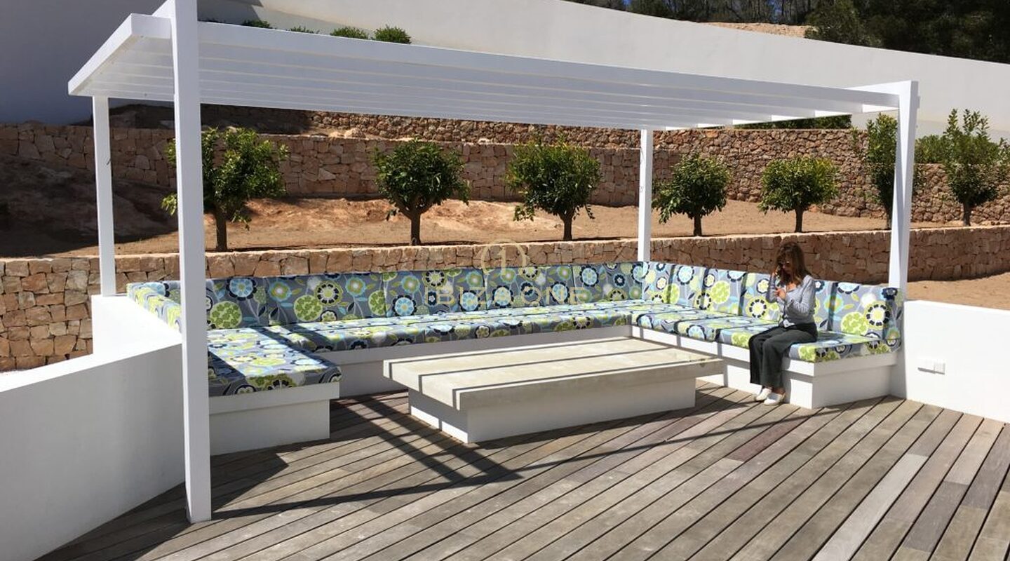 Moderne luxe villa in Vista Alegre / Es Cubells met uitzicht op zee tot Formentera te huur, Ibiza