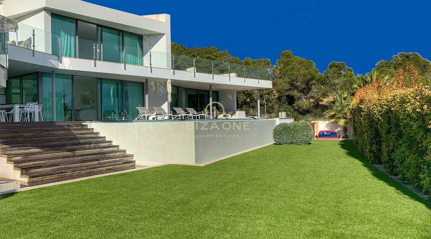 Moderne luxe villa in Vista Alegre / Es Cubells met uitzicht op zee tot Formentera te huur, Ibiza