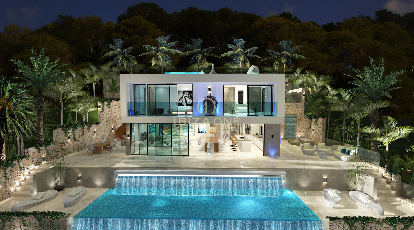 Magnifique terrain avec licence à Ibiza avec des vues spectaculaires sur Dalt Vila, Playa d'en Bossa, Salinas et Formentera à vendre, Ibiza - Magnifique terrain avec licence à Ibiza avec des vues spectaculaires sur Dalt Vila, Playa d'en Bossa, Salinas et Formentera à louer, Ibiza