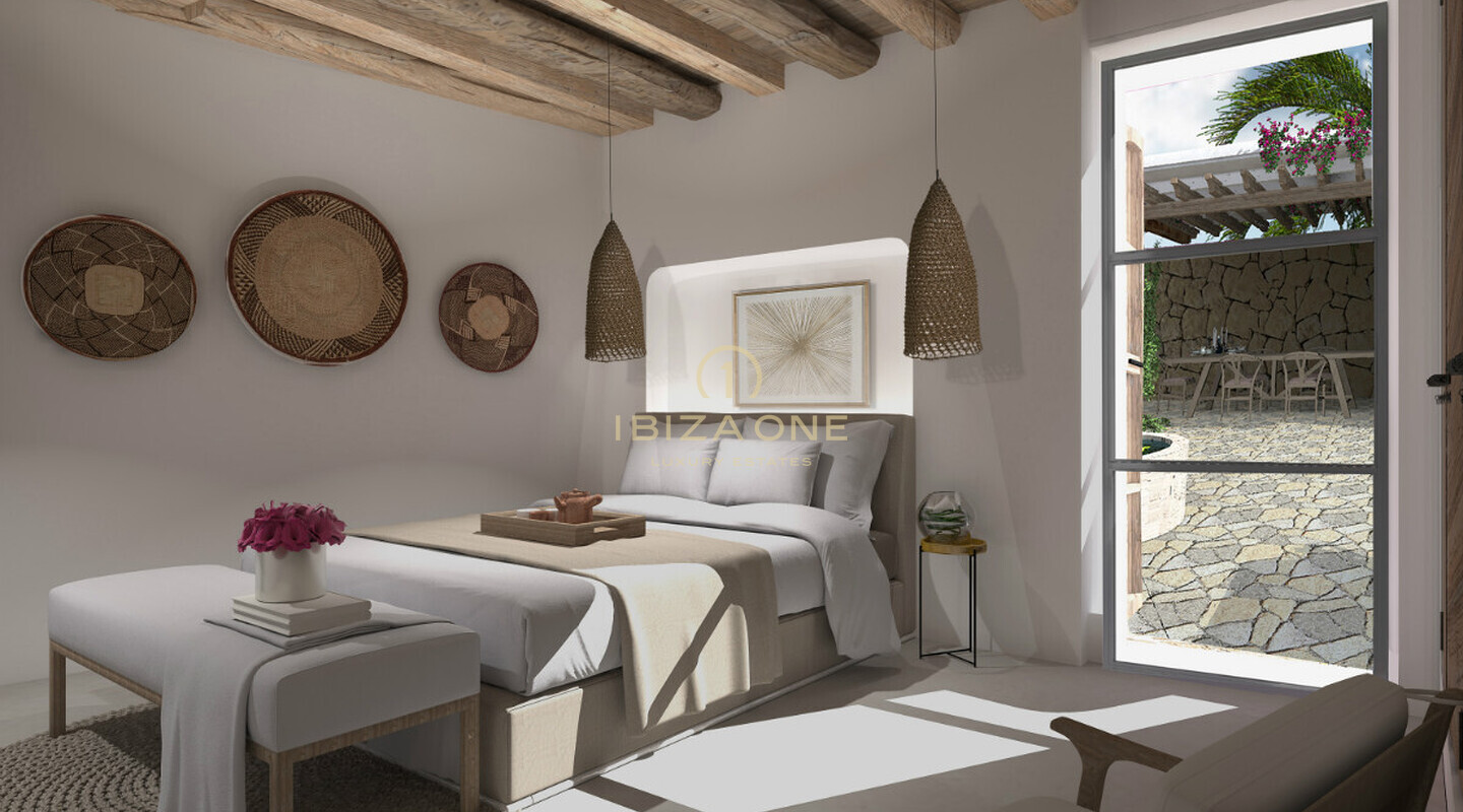 Ursprüngliche Finca zum Renovieren auf Ibiza in ruhiger Lage mit atemberaubender Aussicht über das Morna-Tal zu verkaufen, Ibiza - Ursprüngliche Finca zum Renovieren auf Ibiza in ruhiger Lage mit atemberaubender Aussicht über das Morna-Tal zu vermieten, Ibiza