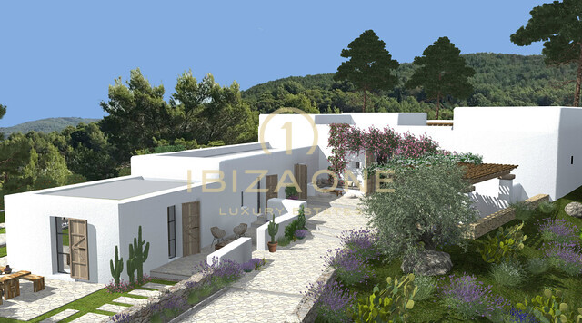 Ursprüngliche Finca zum Renovieren auf Ibiza in ruhiger Lage mit atemberaubender Aussicht über das Morna-Tal zu verkaufen, Ibiza - Ursprüngliche Finca zum Renovieren auf Ibiza in ruhiger Lage mit atemberaubender Aussicht über das Morna-Tal zu vermieten, Ibiza