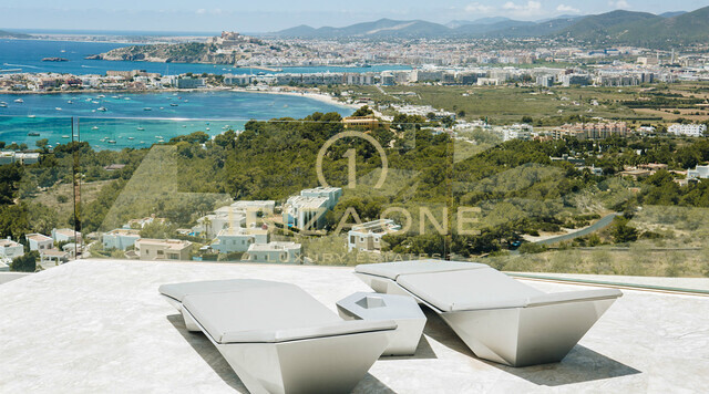Modern luxury villa close to Ibiza with views to the sea and Ibiza town for rent and this luxury villa is for sale, Ibiza - Modern luxury villa close to Ibiza with views to the sea and Ibiza town for rent and this luxury villa is for rent, Ibiza