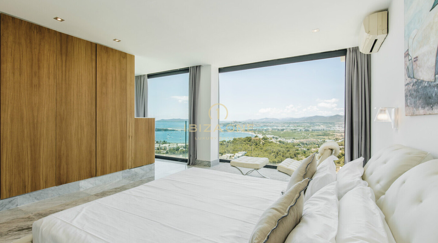 Modern luxury villa close to Ibiza with views to the sea and Ibiza town for rent and this luxury villa is for sale, Ibiza - Modern luxury villa close to Ibiza with views to the sea and Ibiza town for rent and this luxury villa is for rent, Ibiza