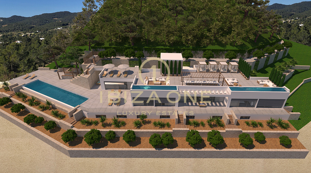 Villa de lujo con espectaculares vistas al mar en venta en Ibiza, Ibiza