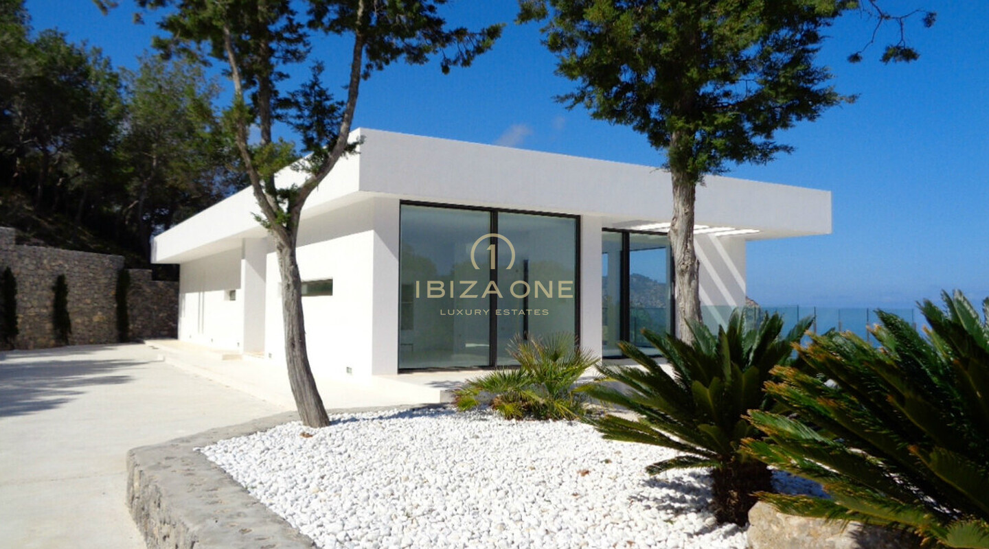 Modern designer villa with 180º sea views in Benirras for sale, Ibiza - Modern designer villa with 180º sea views in Benirras for rent, Ibiza