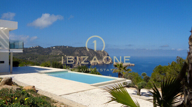 Modern designer villa with 180º sea views in Benirras for sale, Ibiza - Modern designer villa with 180º sea views in Benirras for rent, Ibiza