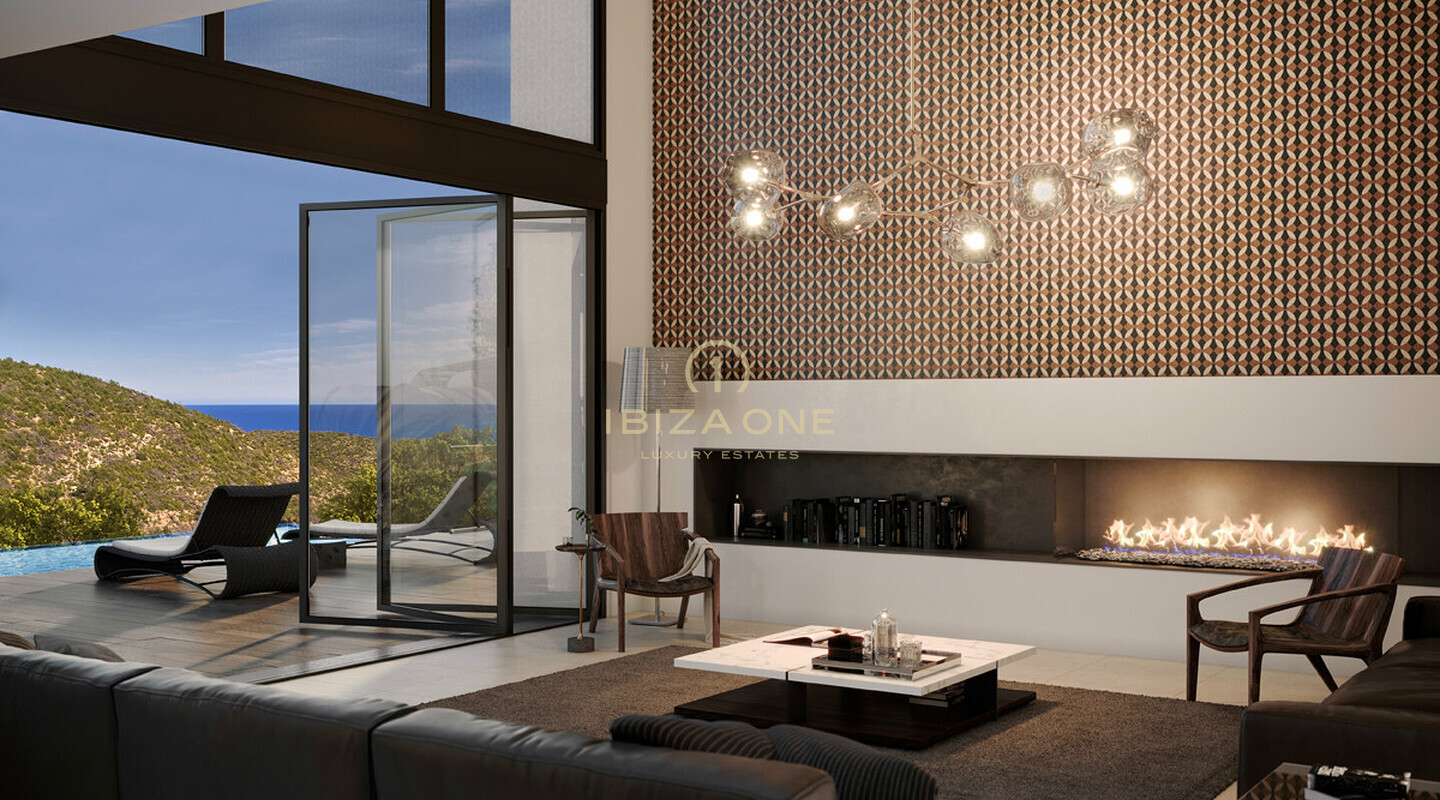 Modern and luxurious sea view villa project for sale, Ibiza - Modern and luxurious sea view villa project for rent, Ibiza