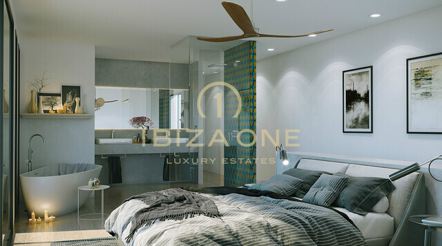 Modern and luxurious sea view villa project for sale, Ibiza - Modern and luxurious sea view villa project for rent, Ibiza