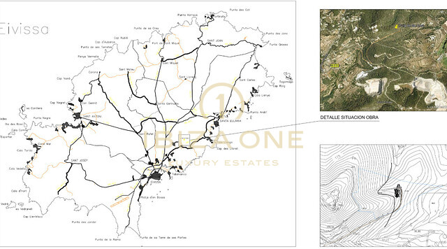 Grand terrain avec permis de construire près d'Ibiza avec vue sur la mer à vendre, Ibiza - Grand terrain avec permis de construire près d'Ibiza avec vue sur la mer à louer, Ibiza