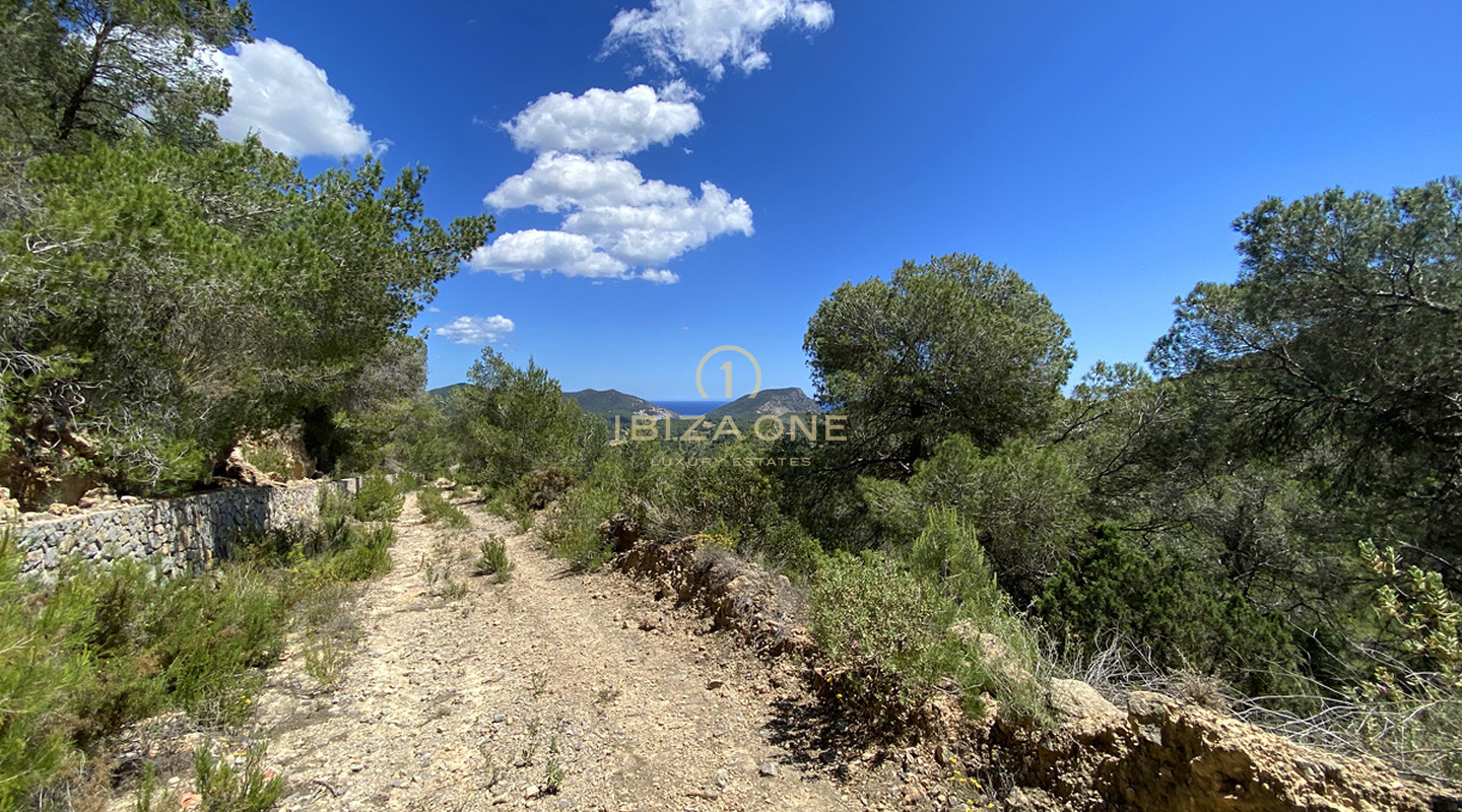 Großes Grundstück mit Baugenehmigung in der Nähe von Ibiza mit Meerblick zu verkaufen, Ibiza - Großes Grundstück mit Baugenehmigung in der Nähe von Ibiza mit Meerblick zu vermieten, Ibiza