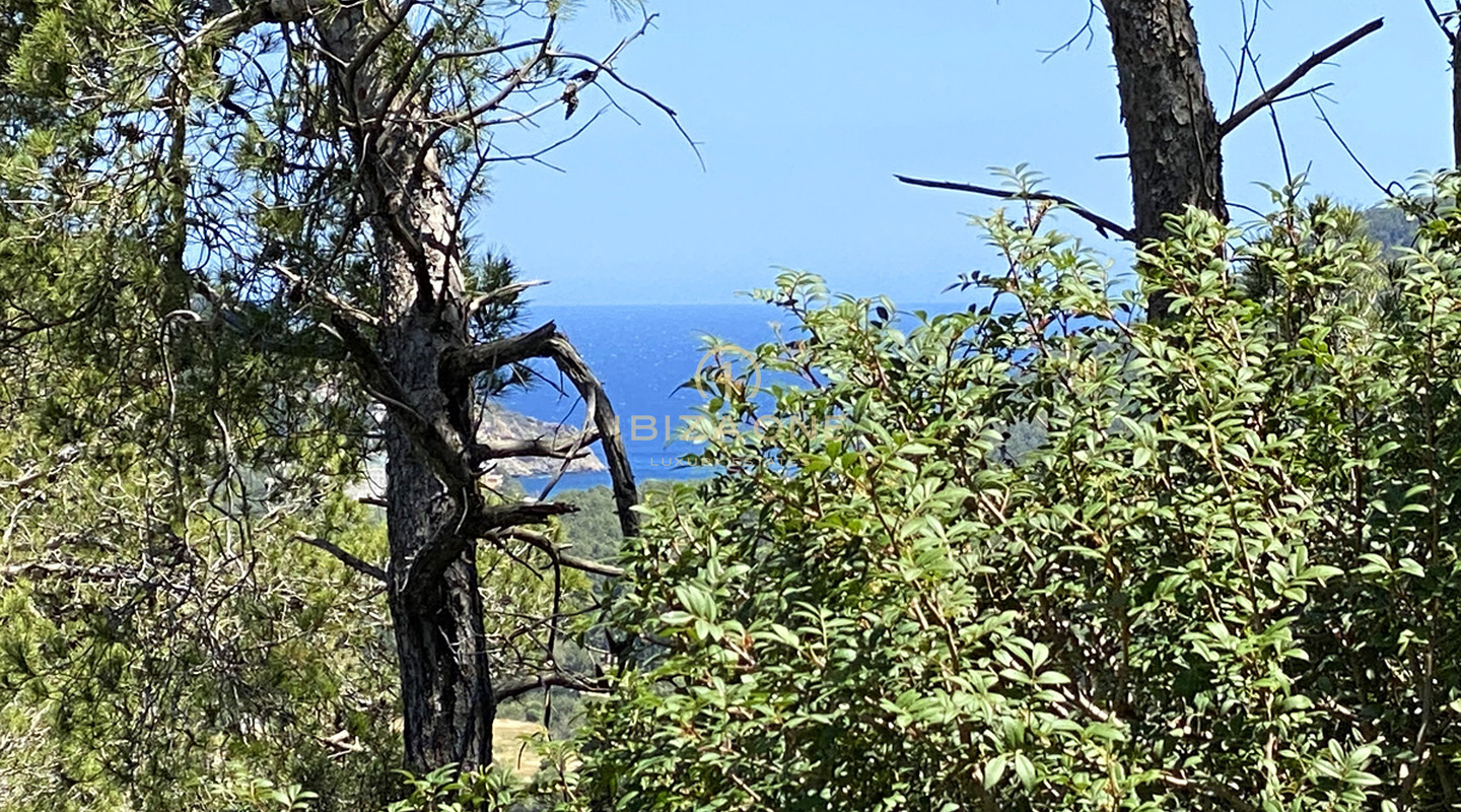 Grand terrain avec permis de construire près d'Ibiza avec vue sur la mer à vendre, Ibiza - Grand terrain avec permis de construire près d'Ibiza avec vue sur la mer à louer, Ibiza