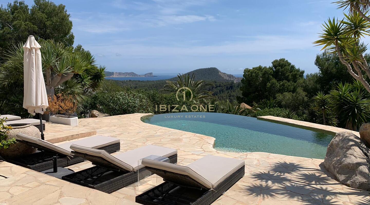Luxe villa met zeezicht in Cala Jondal te koop, Ibiza - Luxe villa met zeezicht in Cala Jondal te huur, Ibiza