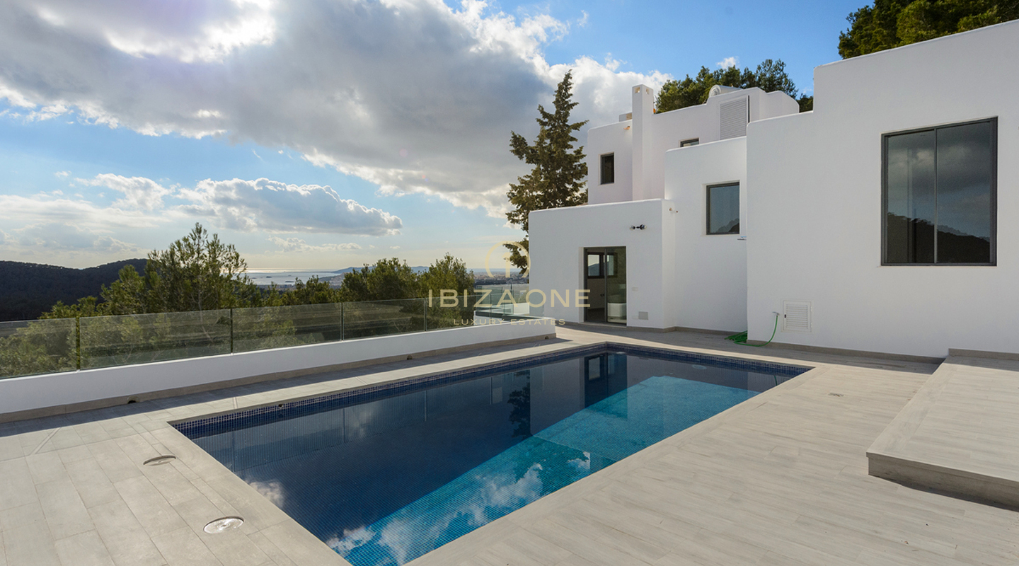 Moderne, onlangs gerenoveerde luxe villa met volledige privacy in Can Furnet met uitzicht op zee en Dalt Vila te koop, Ibiza - Moderne, onlangs gerenoveerde luxe villa met volledige privacy in Can Furnet met uitzicht op zee en Dalt Vila te huur, Ibiza
