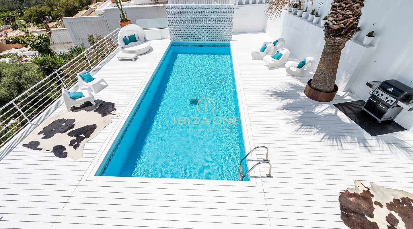 Modern sea view villa in Can Furnet for sale, Ibiza - Modern sea view villa in Can Furnet for rent, Ibiza