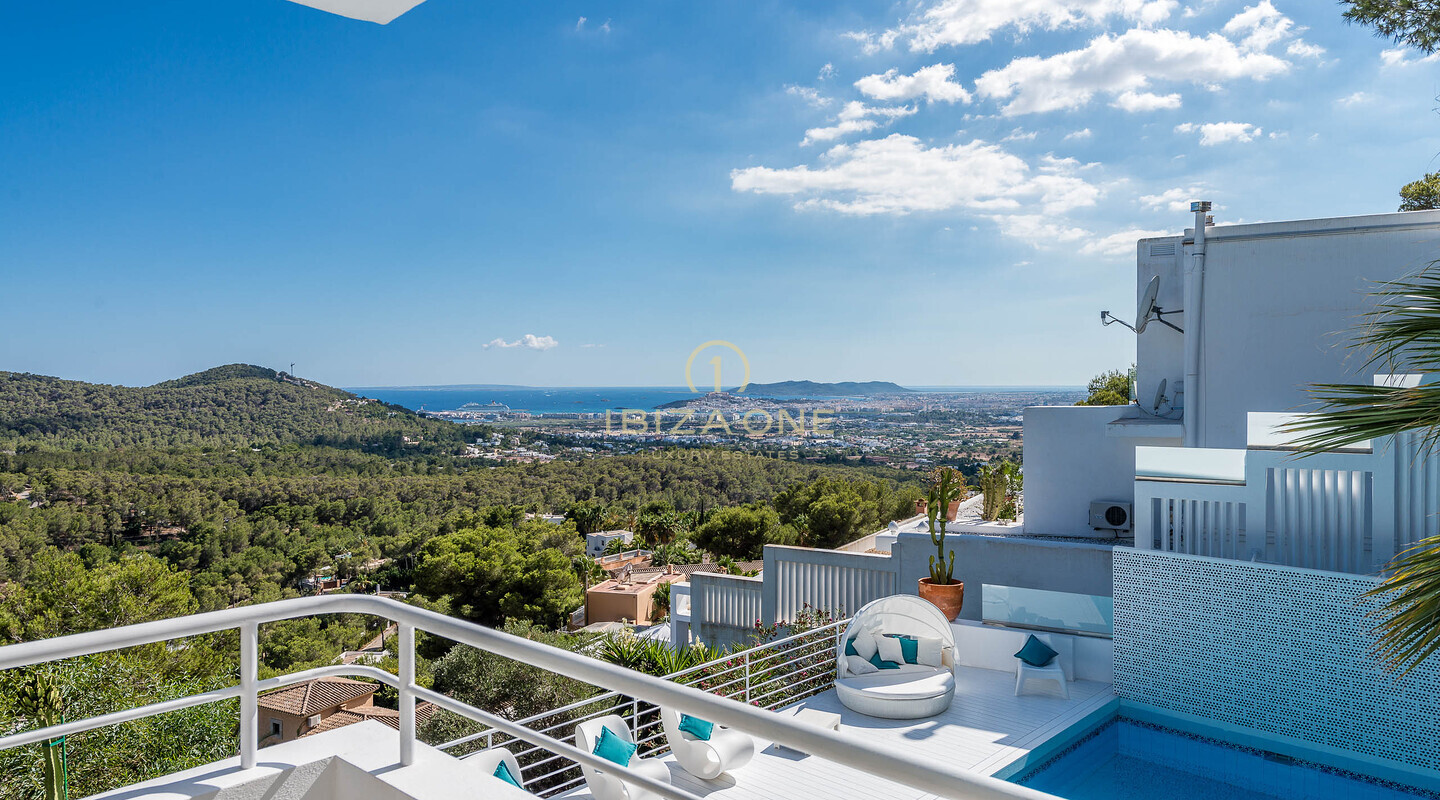 Moderne Villa mit Meerblick in Can Furnet zu verkaufen, Ibiza - Moderne Villa mit Meerblick in Can Furnet zu vermieten, Ibiza
