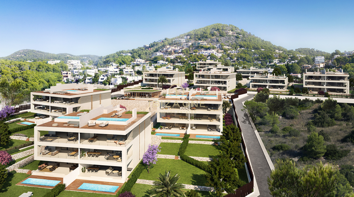 Modernes Luxusapartment mit Garten und privatem Pool zu verkaufen, Ibiza - Modernes Luxusapartment mit Garten und privatem Pool zu vermieten, Ibiza