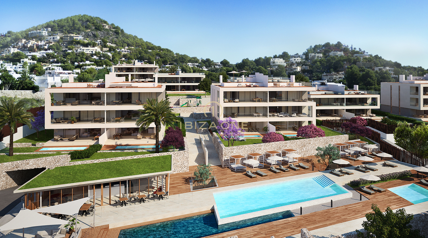 Moderno appartamento di lusso con giardino e piscina privata in vendita, Ibiza - Moderno appartamento di lusso con giardino e piscina privata in affitto, Ibiza