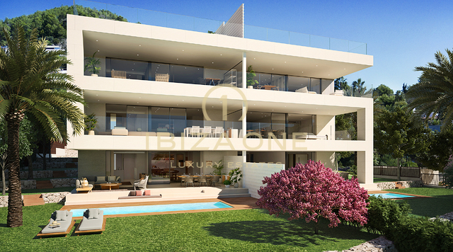 Appartement de luxe moderne avec jardin et piscine privée à vendre, Ibiza - Appartement de luxe moderne avec jardin et piscine privée à louer, Ibiza