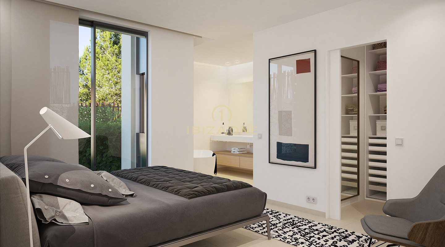 Moderno appartamento di lusso con giardino e piscina privata in vendita, Ibiza - Moderno appartamento di lusso con giardino e piscina privata in affitto, Ibiza