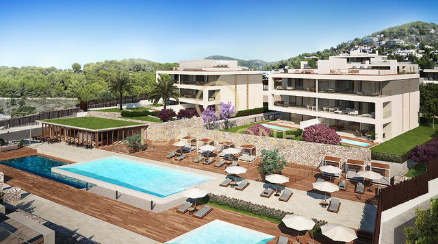 Modernes Luxusapartment mit Garten und privatem Pool zu verkaufen, Ibiza - Modernes Luxusapartment mit Garten und privatem Pool zu vermieten, Ibiza