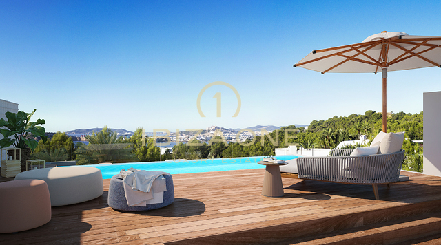 Attico di lusso di nuova costruzione con vista sul mare e su Dalt Vila in vendita, Ibiza - Attico di lusso di nuova costruzione con vista sul mare e su Dalt Vila in affitto, Ibiza
