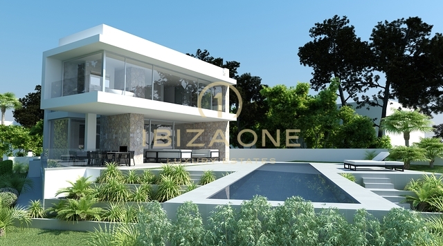Moderne Luxusvilla im Bau mit Meerblick in der Nähe des Yachthafens Port Adriano auf Mallorca zu verkaufen, Mallorca - Moderne Luxusvilla im Bau mit Meerblick in der Nähe des Yachthafens Port Adriano auf Mallorca zu vermieten, Mallorca
