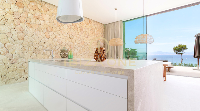 Villa de lujo de nueva construcción de arquitectura moderna en primera línea en Mallorca en venta, Mallorca - Villa de lujo de nueva construcción de arquitectura moderna en primera línea en Mallorca en alquiler, Mallorca