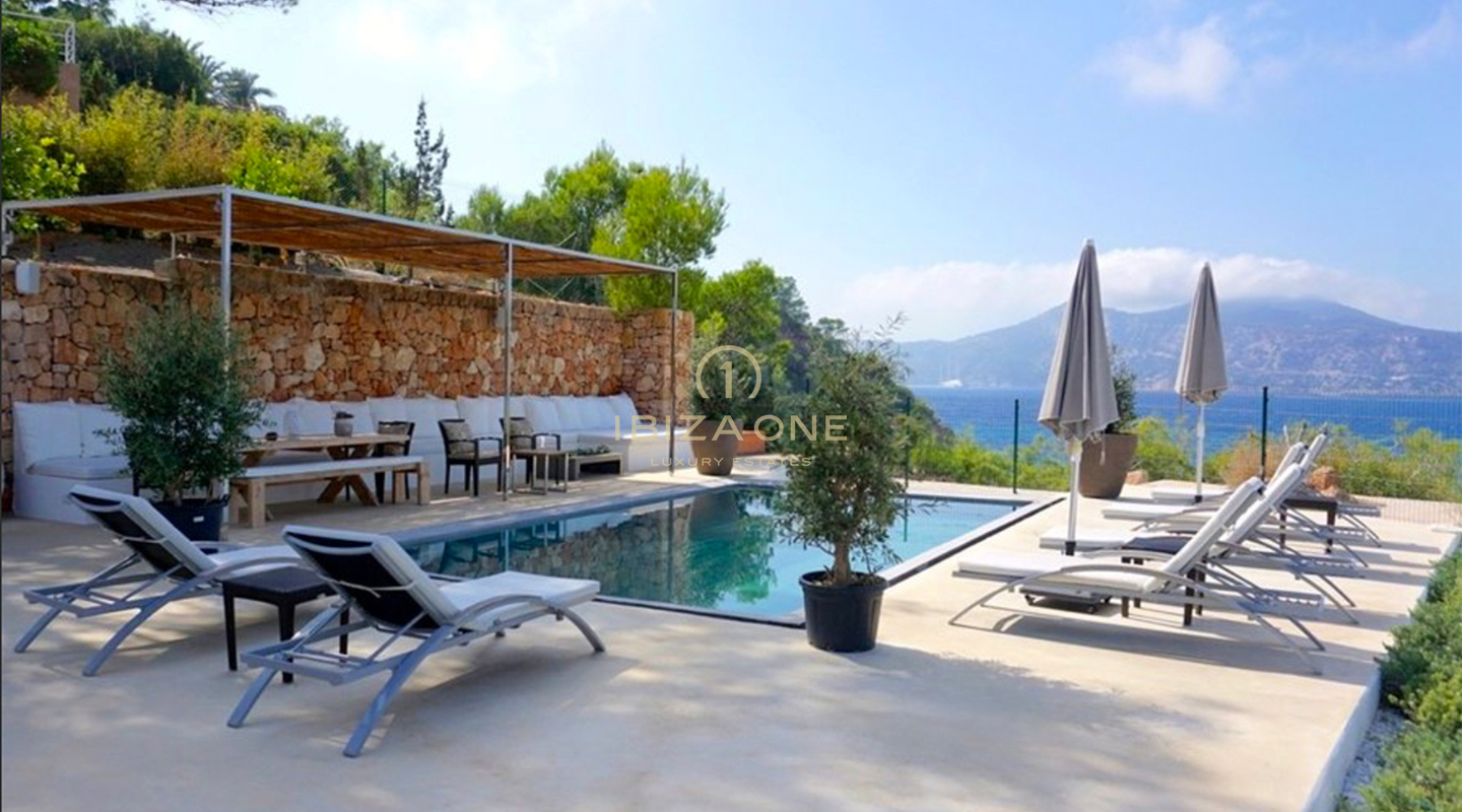 First sea line villa with sea access for rent, Ibiza - First sea line villa with sea access for sale, Ibiza