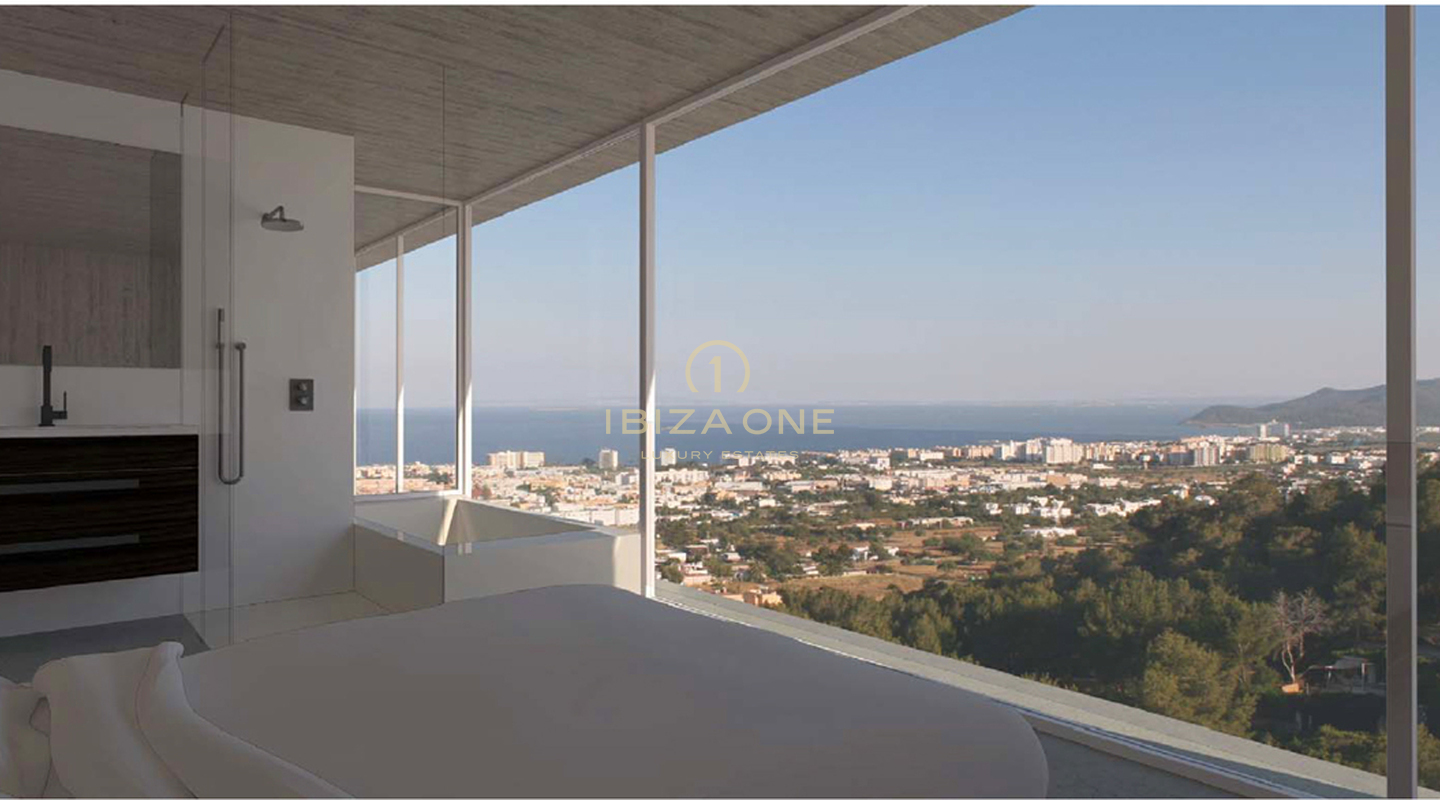 Projet de construction neuve de luxe moderne avec vue magnifique sur la mer et Dalt Vila, à proximité de la ville d'Ibiza à vendre, Ibiza - Projet de construction neuve de luxe moderne avec vue magnifique sur la mer et Dalt Vila, à proximité de la ville d'Ibiza à louer, Ibiza