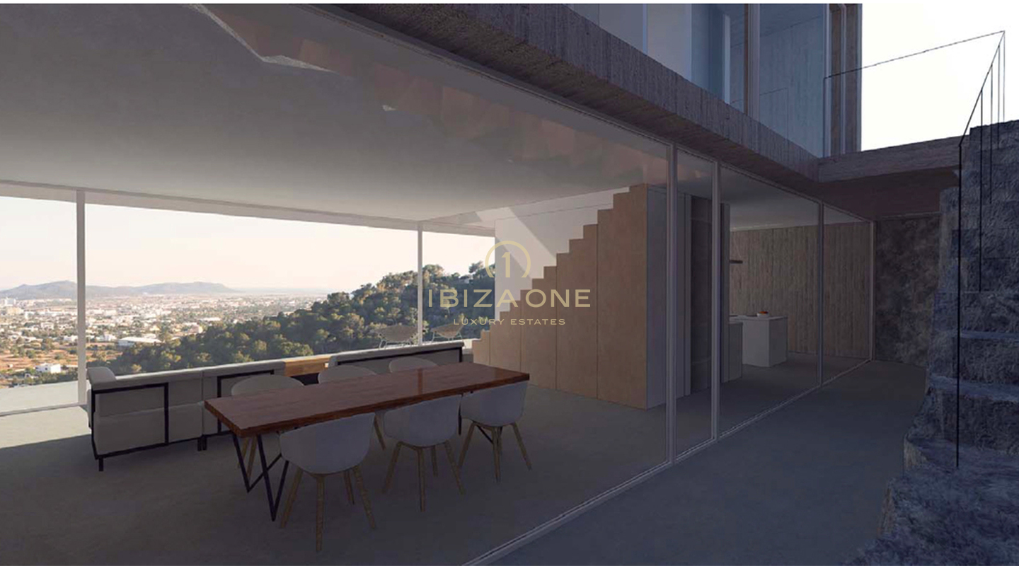 Luxury modern new construction project with magnificent views and the sea and Dalt Vila, close to Ibiza town for sale, Ibiza - Luxury modern new construction project with magnificent views and the sea and Dalt Vila, close to Ibiza town for rent, Ibiza