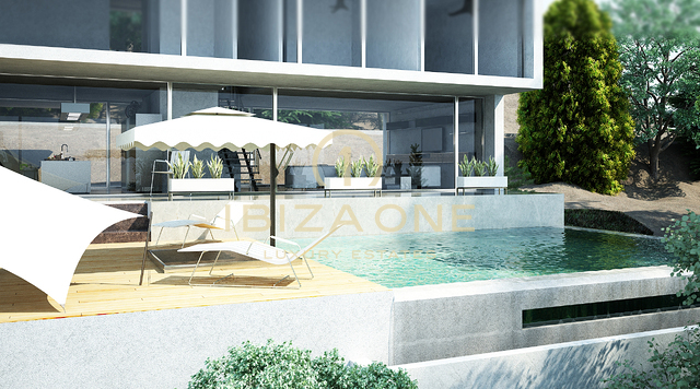 Projet de construction neuve de luxe moderne avec vue magnifique sur la mer et Dalt Vila, à proximité de la ville d'Ibiza à vendre, Ibiza - Projet de construction neuve de luxe moderne avec vue magnifique sur la mer et Dalt Vila, à proximité de la ville d'Ibiza à louer, Ibiza