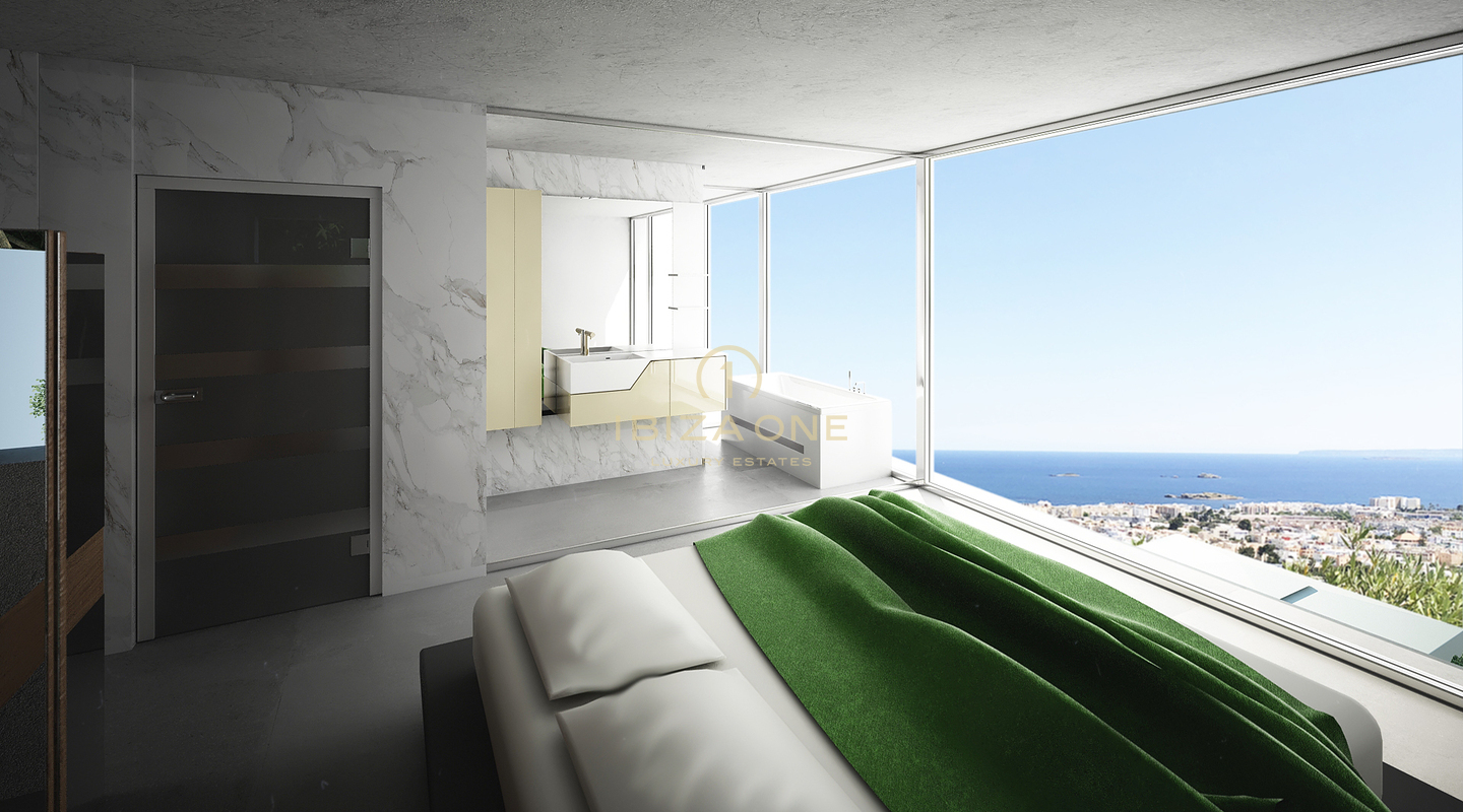 Projet de construction neuve de luxe moderne avec vue magnifique sur la mer et Dalt Vila, à proximité de la ville d'Ibiza à vendre, Ibiza - Projet de construction neuve de luxe moderne avec vue magnifique sur la mer et Dalt Vila, à proximité de la ville d'Ibiza à louer, Ibiza