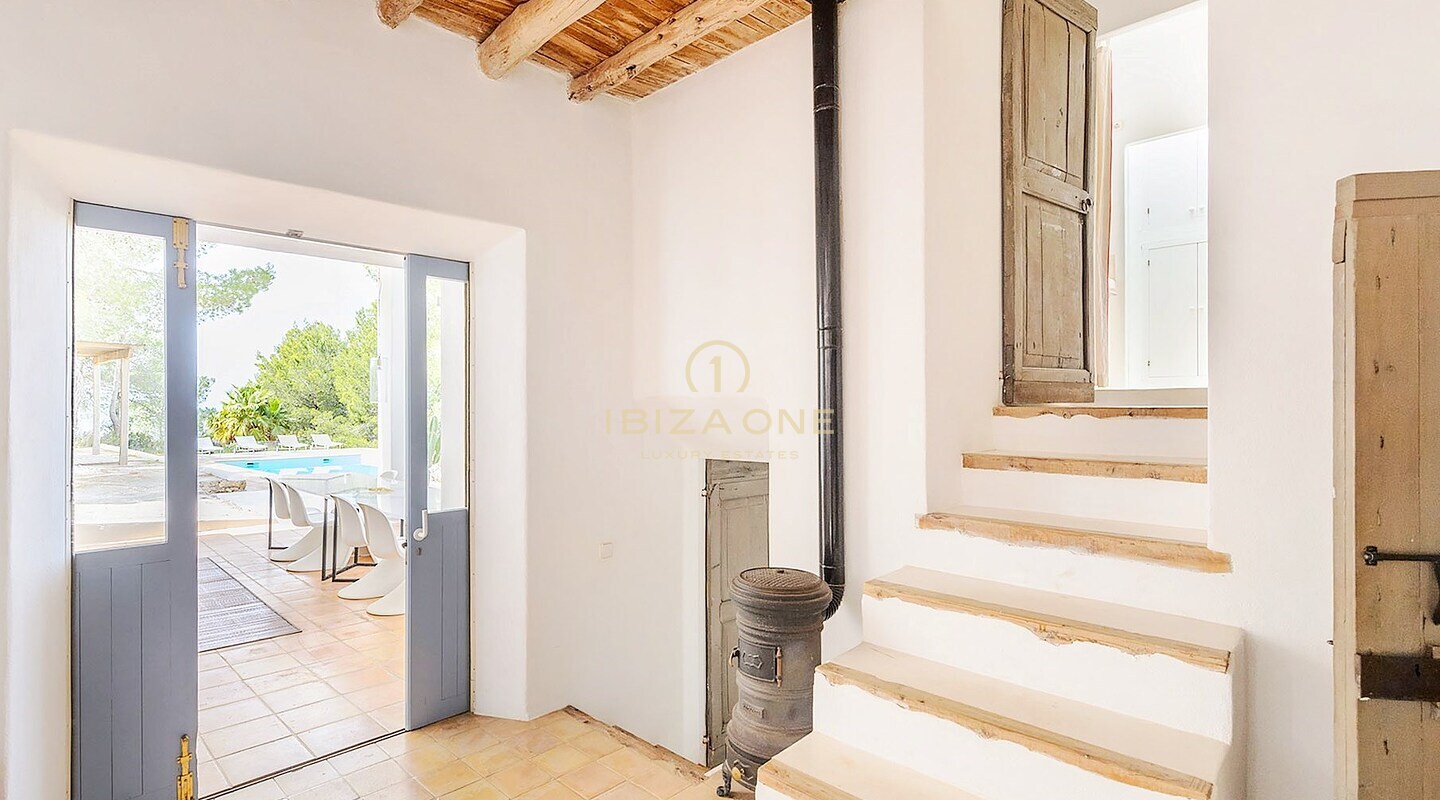 Luxury beautiful sea view finca with privacy for sale, Ibiza - Luxury beautiful sea view finca with privacy for rent, Ibiza