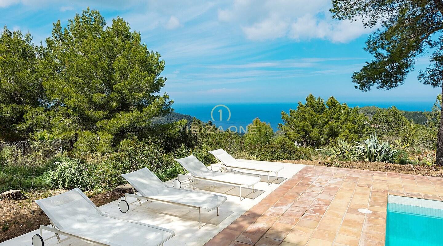 Luxury beautiful sea view finca with privacy for sale, Ibiza - Luxury beautiful sea view finca with privacy for rent, Ibiza