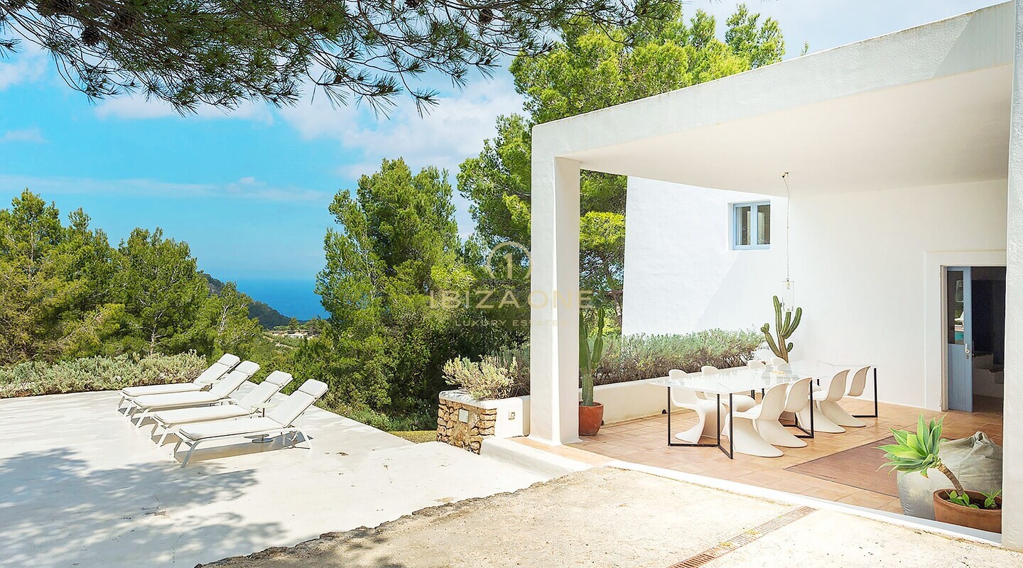 Luxury beautiful sea view finca with privacy for sale, Ibiza - Luxury beautiful sea view finca with privacy for rent, Ibiza