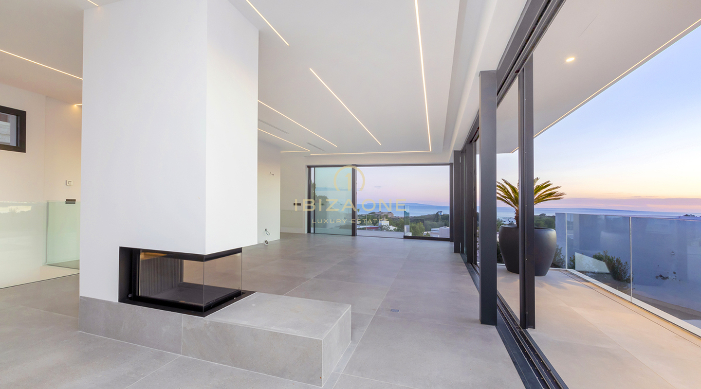 Villa de luxe moderne et élégante à Ibiza Cap Martinet avec vue à vendre