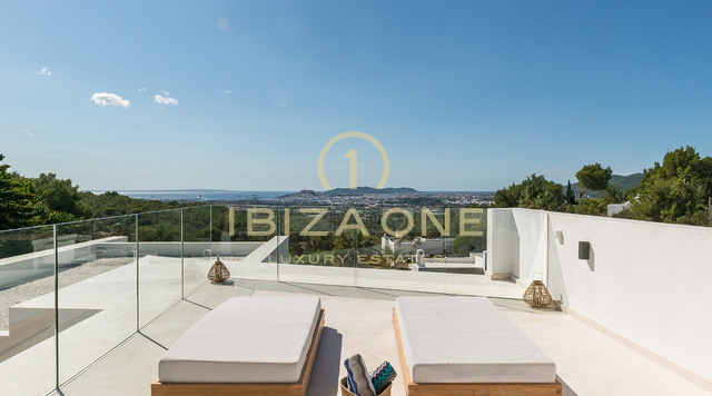 Modern Luxury Villa with Views of the Sea and Dalt Vila for Sale in Can Furnet, Ibiza